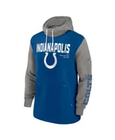 Men's Nike Royal Indianapolis Colts Fashion Color Block Pullover Hoodie