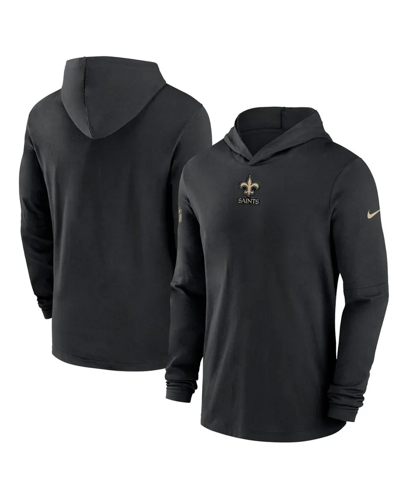 Men's Nike Gray Dallas Cowboys Sideline Performance Long Sleeve Hoodie T-Shirt