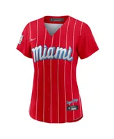 Women's Nike Brian Anderson Red Miami Marlins City Connect Replica Player Jersey