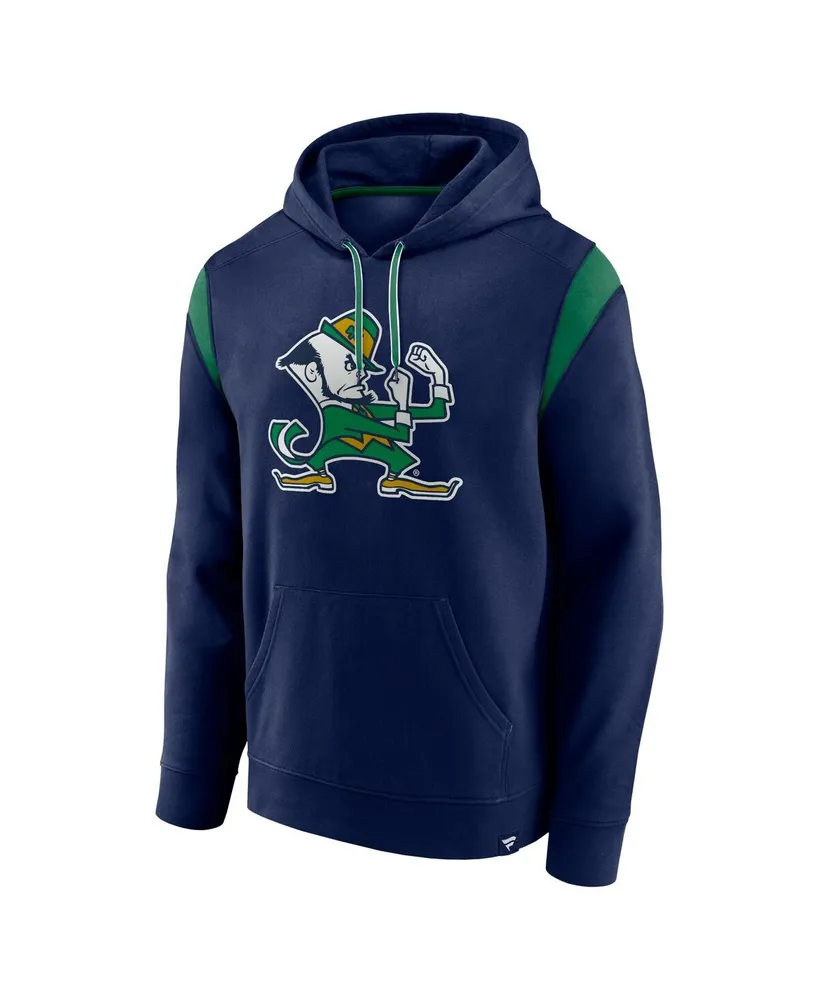 Men's Fanatics Navy Notre Dame Fighting Irish Gym Rat Pullover Hoodie