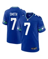Men's Nike Geno Smith Royal Seattle Seahawks Throwback Player Game Jersey
