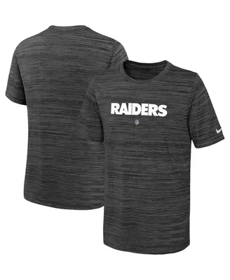 Big Boys Nike Black Las Vegas Raiders Sideline Velocity Performance T-shirt