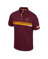 Men's Colosseum Maroon Arizona State Sun Devils No Problemo Polo Shirt