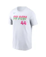 Men's Nike Joe Musgrove White San Diego Padres City Connect Name and Number T-shirt