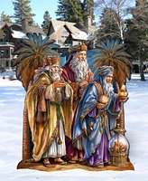 Designocracy Three Wise Men 32" Outdoor Christmas Yard Decor G. DeBrekht