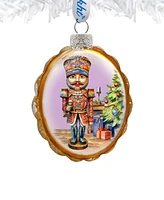 Designocracy Nutcracker Keepsake Mercury Christmas Glass Ornaments G. DeBrekht