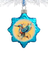 Designocracy Fairy Bird Keepsake Christmas Mercury Glass Ornaments G. DeBrekht