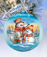 Designocracy Winter Friends Ball Mercury Glass Christmas Ornaments G. DeBrekht