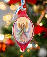 Designocracy Angel Drop Christmas Mercury Glass Ornaments G. DeBrekht