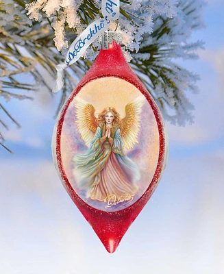 Designocracy Angel Drop Christmas Mercury Glass Ornaments G. DeBrekht