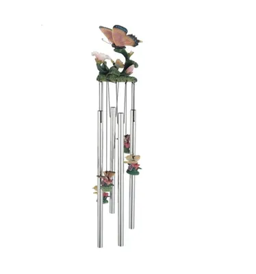 23' Long Round Top Butterfly Wind Chime