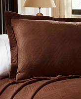 Closeout! Superior Geometric Fret Textured Jacquard Matelasse All-Season -Piece Bedspread Set