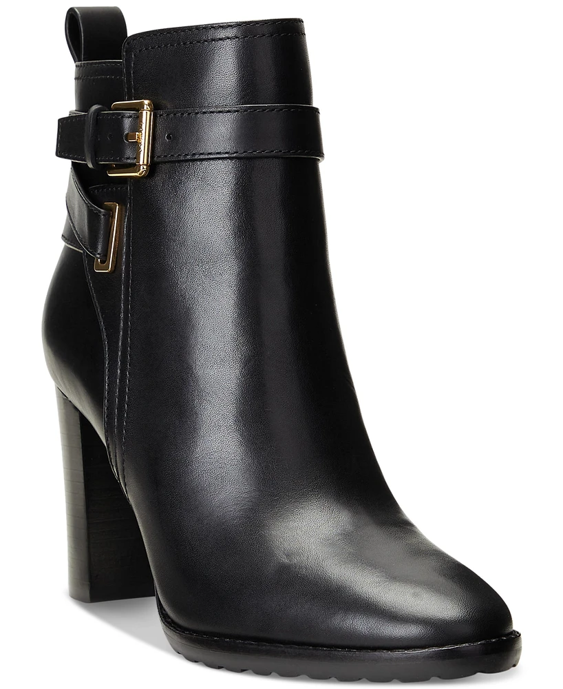 Lauren Ralph Women's Madisyn Buckled Dress Booties