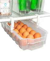 Smart Design Adjustable Pull Out 18 Egg Refrigerator Drawer