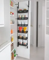 Smart Design 6-Tier Over-the-Door Hanging Pantry Organizer with Full Baskets