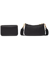 kate spade new york Double Up Small Pebbled Leather Crossbody