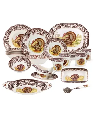 Spode Woodland Grand Thanksgiving 27 Piece Set, Service for 4