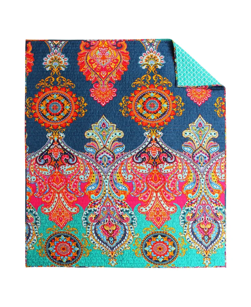 Levtex Fantasia Boho Reversible Quilted Throw, 50" x 60"