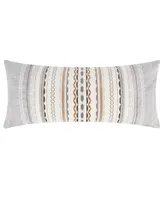 Levtex Etrada Striped Embroidered Decorative Pillow, 14" x 32"