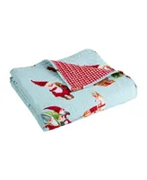 Levtex Gnome for the Holidays Reversible Quilted Throw