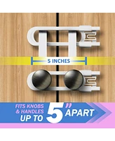Jool Baby Toddler Sliding Cabinet Locks, U Shape, for Knobs, Handles, Doors - Baby Safety Set - 4 Pack