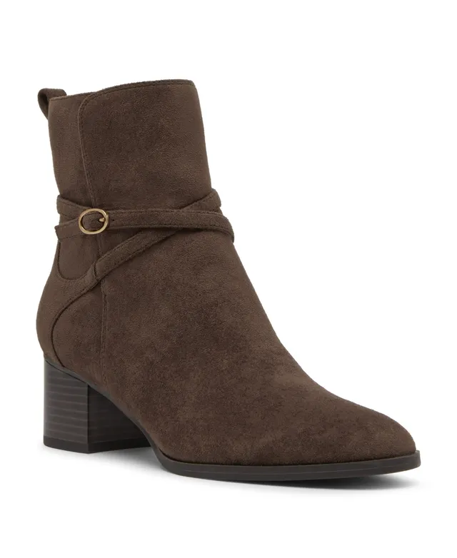 calvin klein fisa suede ankle bootie