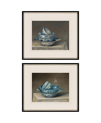 Traditional Bowl Framed Art, Set of 2