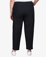 Alfred Dunner Plus Super Stretch Mid-Rise Short Length Denim Pants