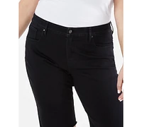 Style & Co Plus Denim Raw-Edge Bermuda Shorts, Created for Macy's