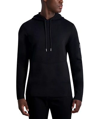 Karl Lagerfeld Paris Men's Slim Fit Long Sleeve Sweater Hoodie