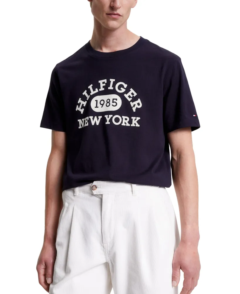 Tommy Hilfiger T-Shirt Men\'s Mall Hawthorn Monotype Collegiate Graphic 