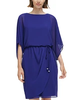 Jessica Howard Chiffon Blouson Dress