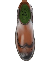 Vance Co. Men's Hogan Tru Comfort Foam Wingtip Slip-On Chelsea Boots