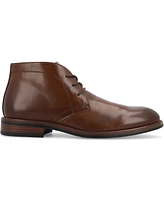Vance Co. Men's Linus Tru Comfort Foam Plain Toe Lace-Up Chukka Boots