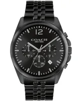 Coach Men's Greyson Black Stainless Steel Bracelet Watch 43mm