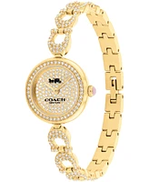 Coach Women's Gracie Gold-Tone Stainless Steel Bangle Bracelet Watch 23mm