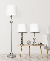 Lalia Home Morocco Classic 3 Piece Metal Lamp Set