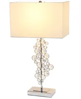 Lalia Home Lumiluxxe 26.25" Tall Crystal Glitz And Table Lamp