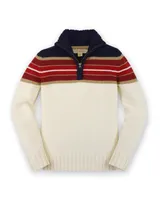 Hope & Henry Boys' Organic Cotton Long Sleeve Half Zip Pullover Sweater