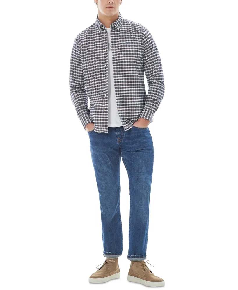 Barbour Men's Emmerson Tailored-Fit Highland Check Button-Down Oxford Shirt