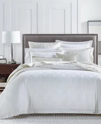 Hotel Collection Egyptian Cotton 525-Thread Count Fresco Jacquard 3-Pc. Duvet Cover Set, Full/Queen, Created for Macy's