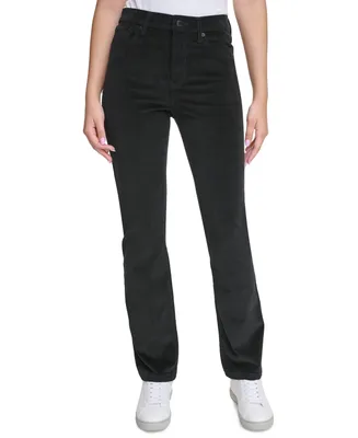 Calvin Klein Jeans Women's High-Rise Bootcut Corduroy Pants