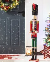 Glitzhome 42" H Wooden Christmas Soldier Nutcracker