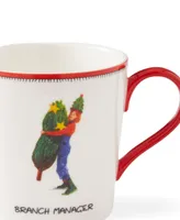 Kit Kemp for Spode Christmas Doodles Branch Manager Mug