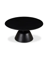 Nels 30" Wood Round Coffee Table