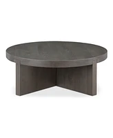 Folke 38" Oak Round Coffee Table