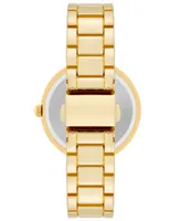 Anne Klein Women's Three Hand Quartz Gold-tone Alloy Bracelet Watch, 33mm