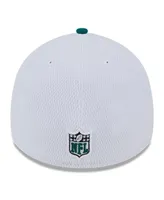 Men's New Era White, Green York Jets 2023 Nfl Sideline 39THIRTY Flex Hat