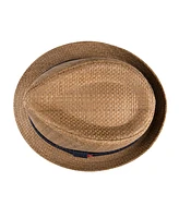 Levi's Men's Denim Band Straw Fedora Hat