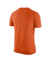 Men's Nike Heathered Orange Clemson Tigers Vintage-Like Logo Tri-Blend T-shirt